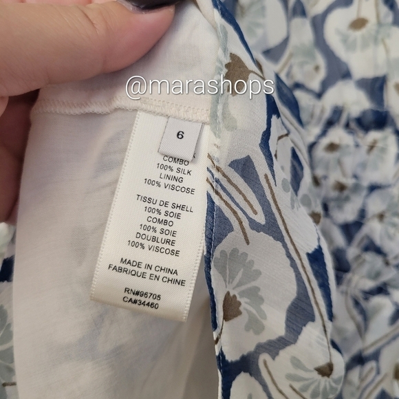 Rebecca Taylor Deco Fleur Silk Blouse - Picture 8 of 8